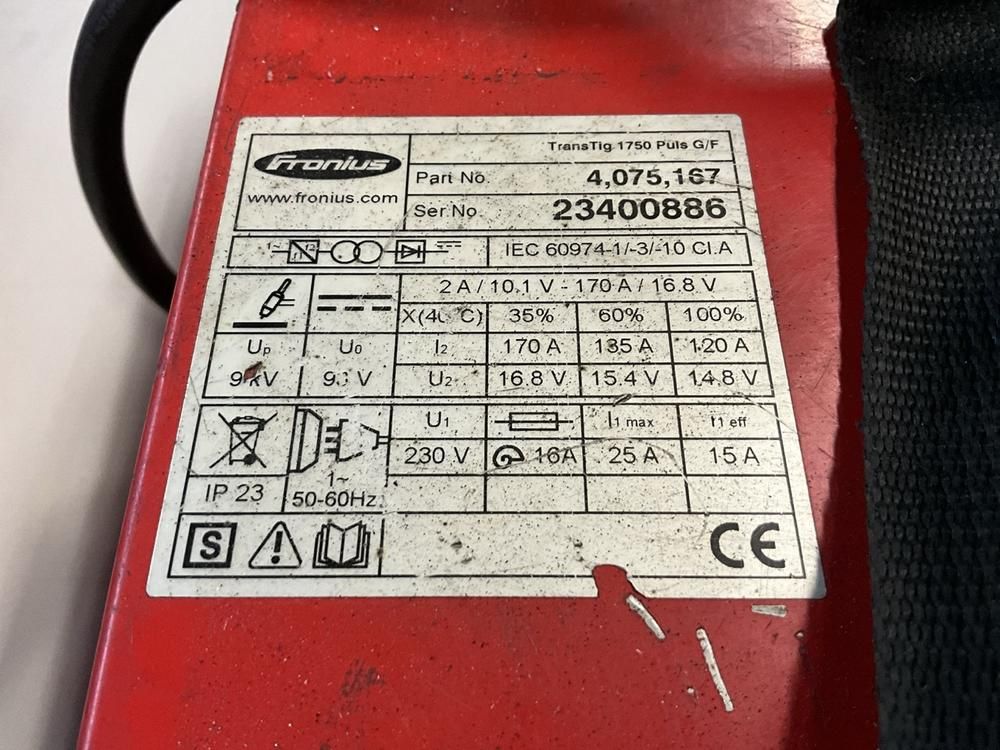 Fronius TransTig 1700 puls G/Z TIG lasmachine
