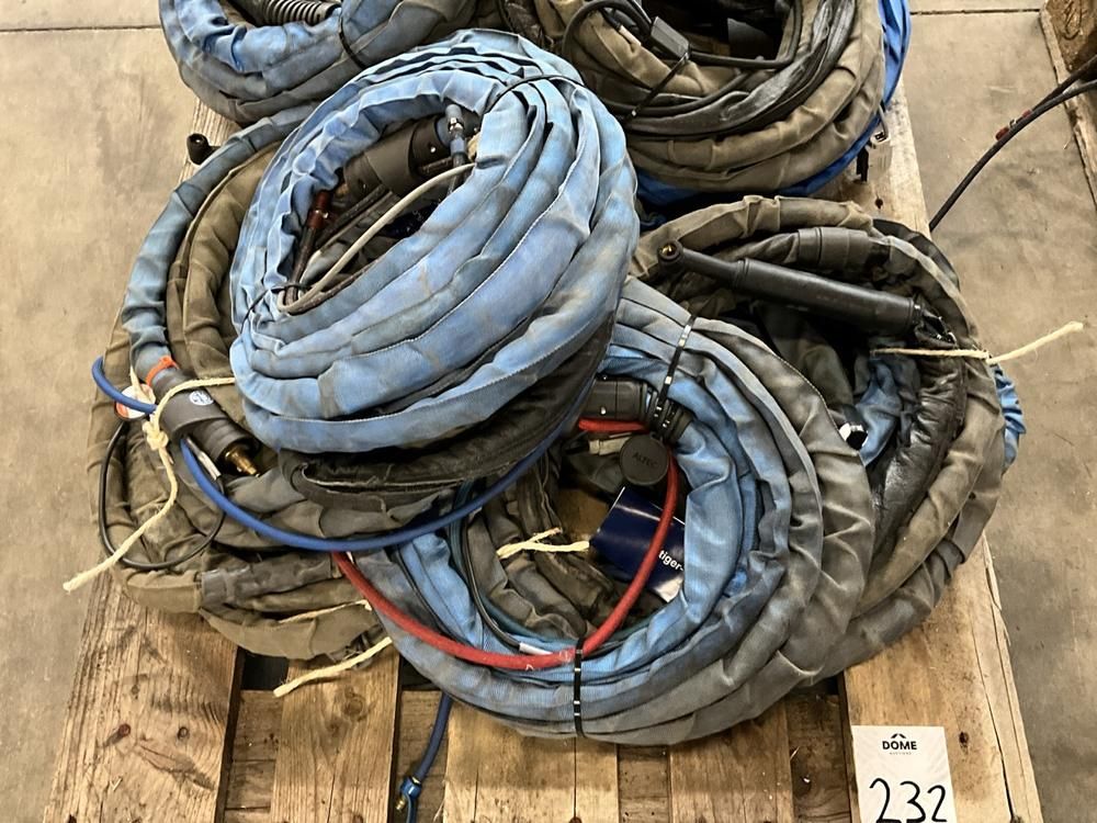 Various welding torches and hose assemblies