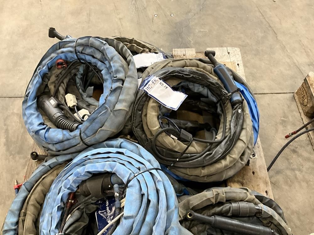 Various welding torches and hose assemblies