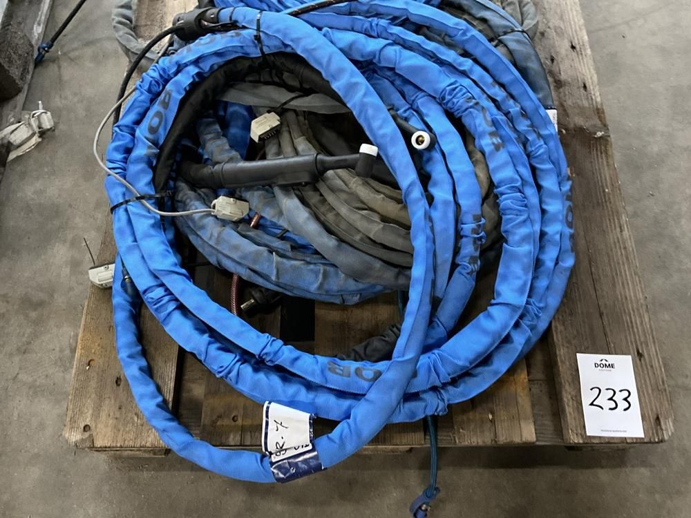 Various welding torches and hose assemblies