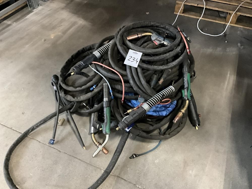 Various welding torches and hose sets