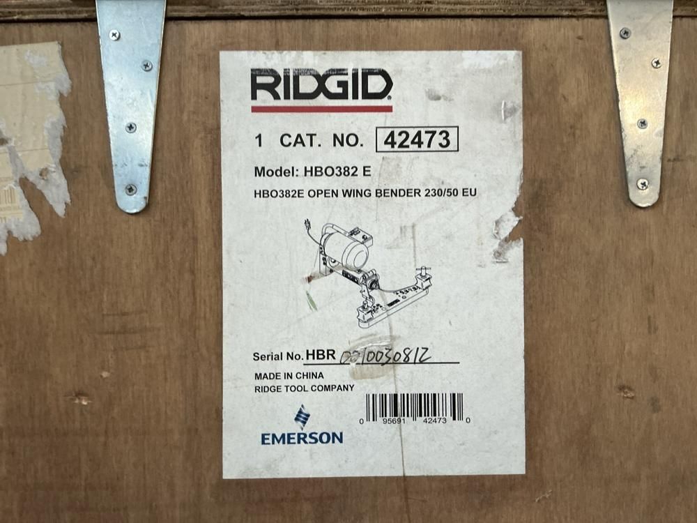 Ridgid HBO382 E Electric-Hydraulic Bending Machine