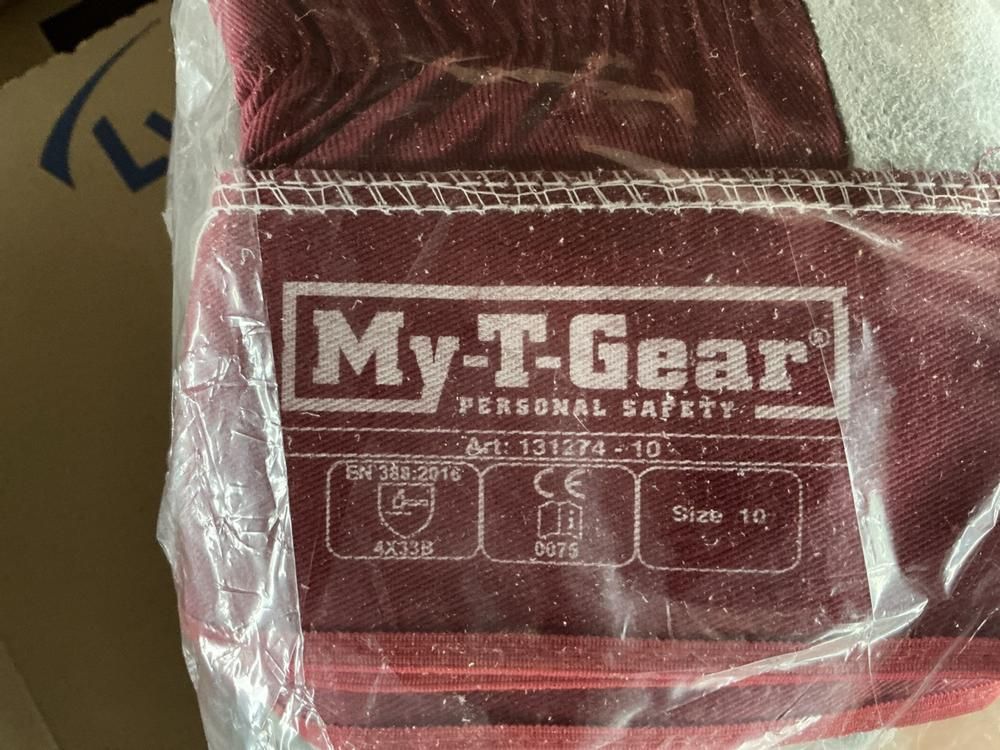 My-T-Gear Leather Work Gloves