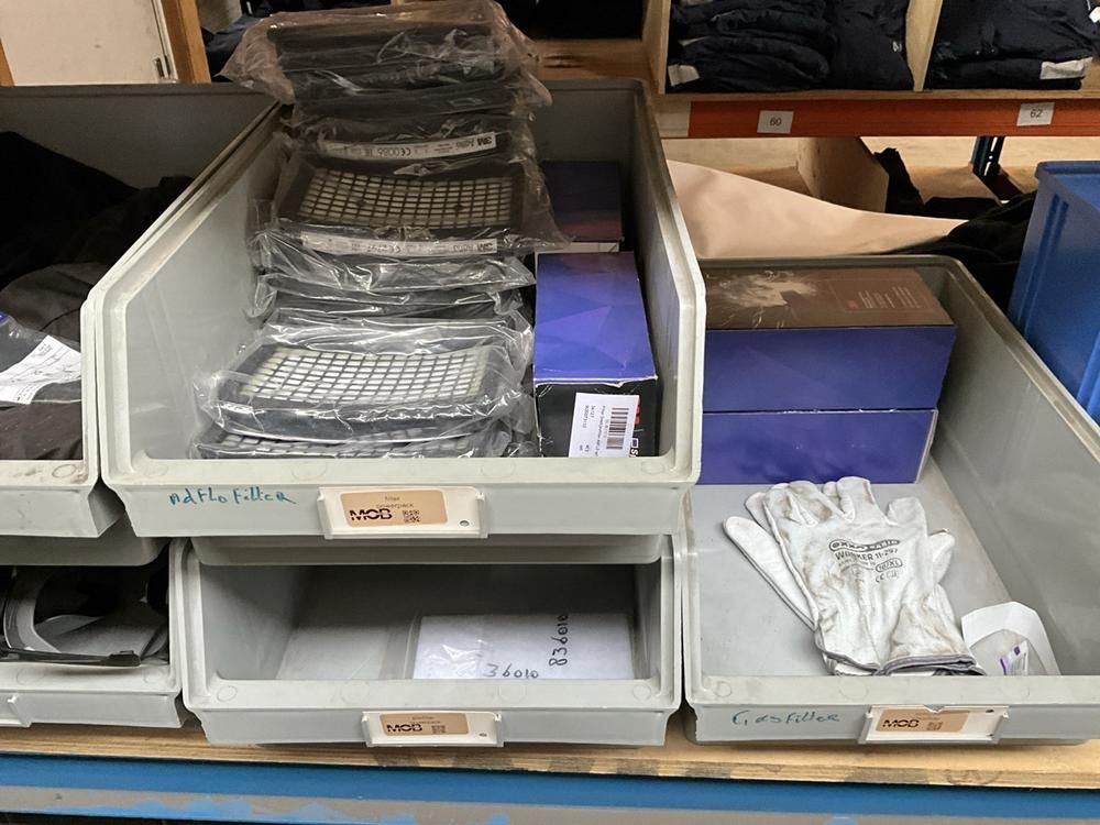 Various welding protective gear and replacement parts