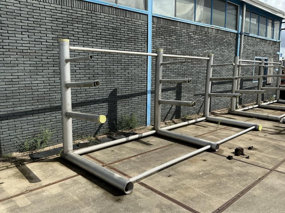 RVS Enkelzijdige draagarmstelling (3x)