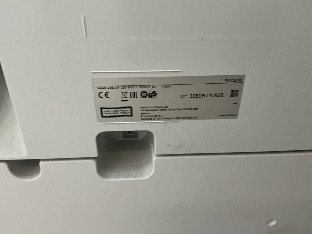 Ricoh IM C2000 Multifunctional printer