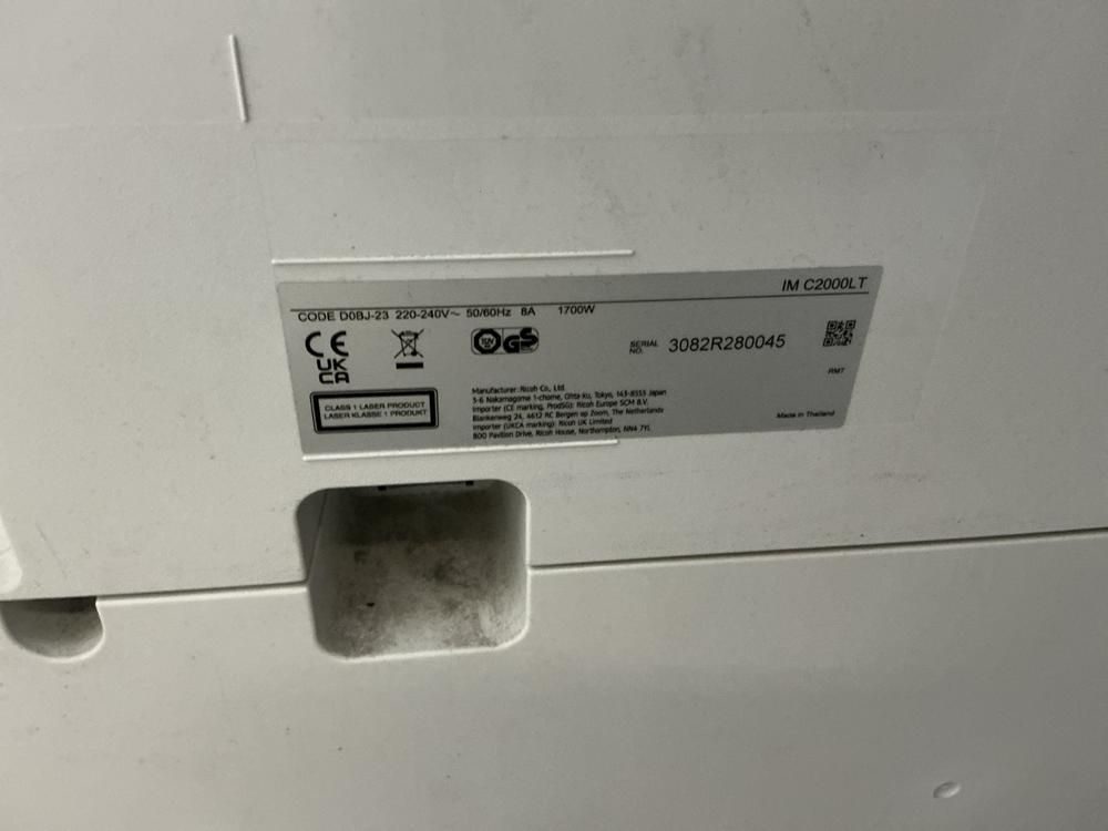 Ricoh IM C2000 Multifunctional printer