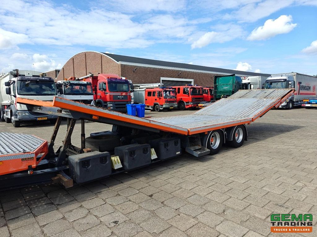 Mercedes-Benz Actros 2648 6x2/4 BigSpace Euro6C + Mersch FM180 Hydraulik-Deckanhänger - Palfinger PK12.501 Fernbedienung - Winde - 3 Stück auf Lager!