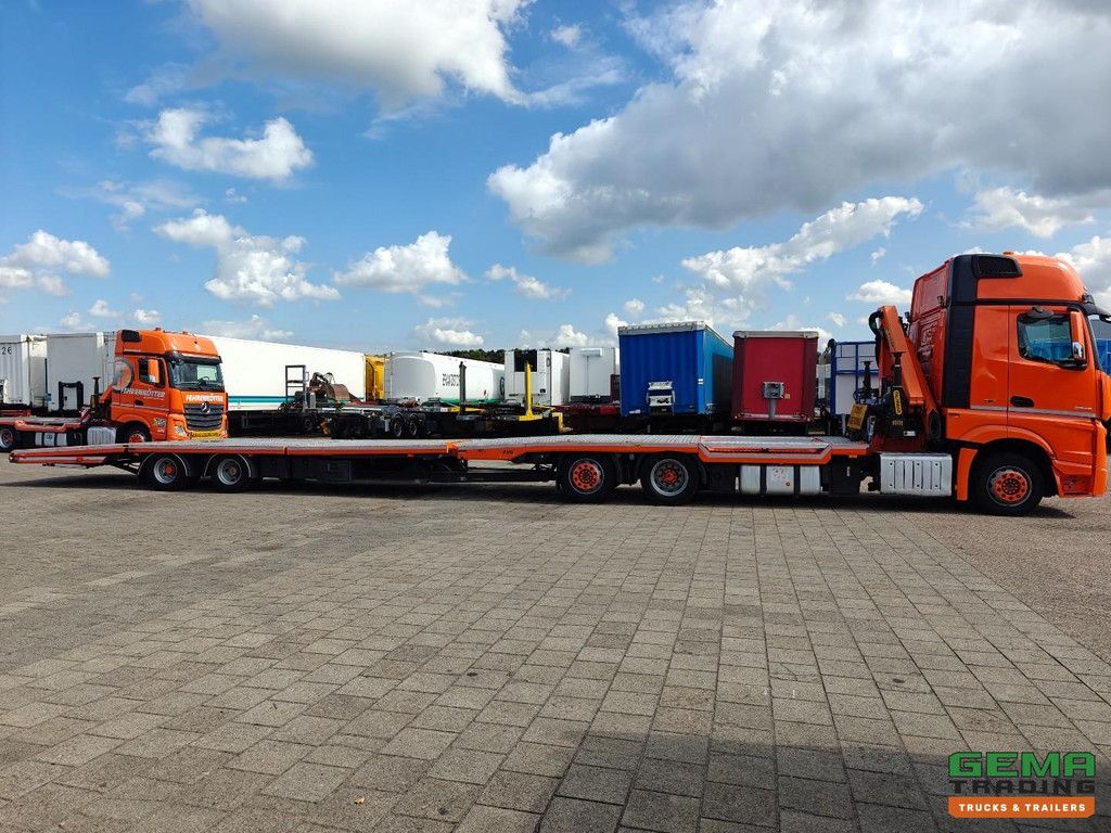 Mercedes-Benz Actros 2648 6x2/4 BigSpace Euro6C + Mersch FM180 Hydraulik-Deckanhänger - Palfinger PK12.501 Fernbedienung - Winde - 3 Stück auf Lager!
