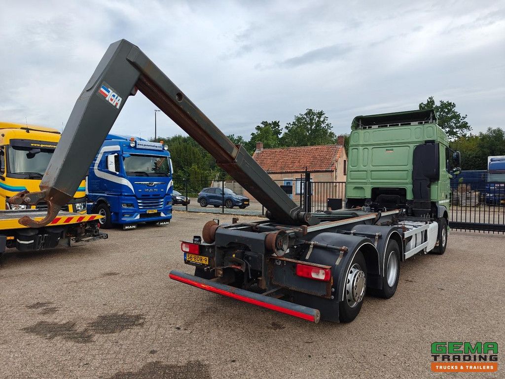 DAF XF 460 FAR 6x2 Spacecab Euro6A - VDL Hooklift System 21T - Lift Axle - Double Tanks - Full Air