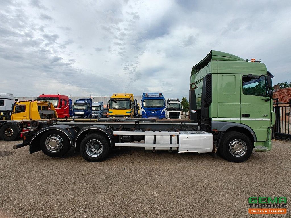 DAF XF 460 FAR 6x2 Spacecab Euro6A - VDL Hooklift System 21T - Lift Axle - Double Tanks - Full Air