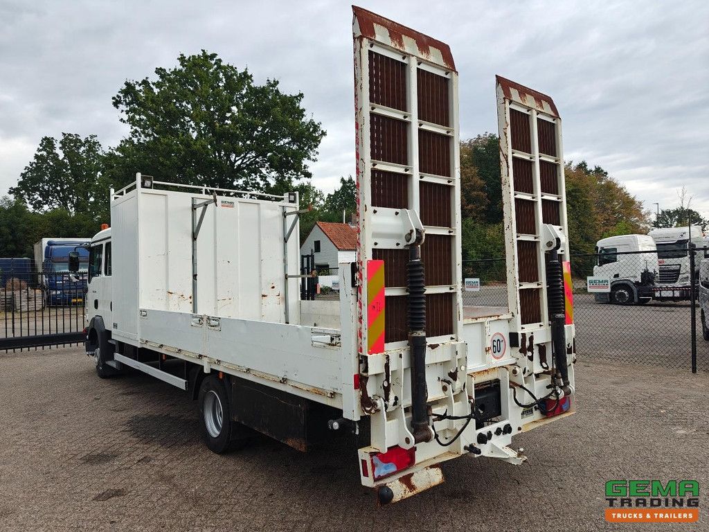 MAN TGL 12.210 4x2 Double Cab (6 persons) Euro4 - Open Load Bed + Hydraulic Ramp - Manual Transmission - Towbar