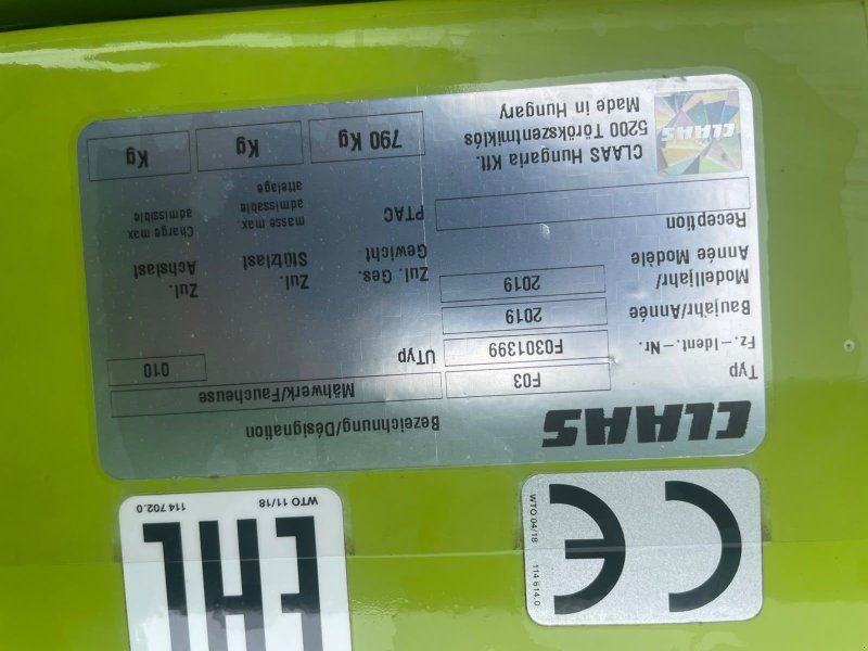 Claas Corto 285 F