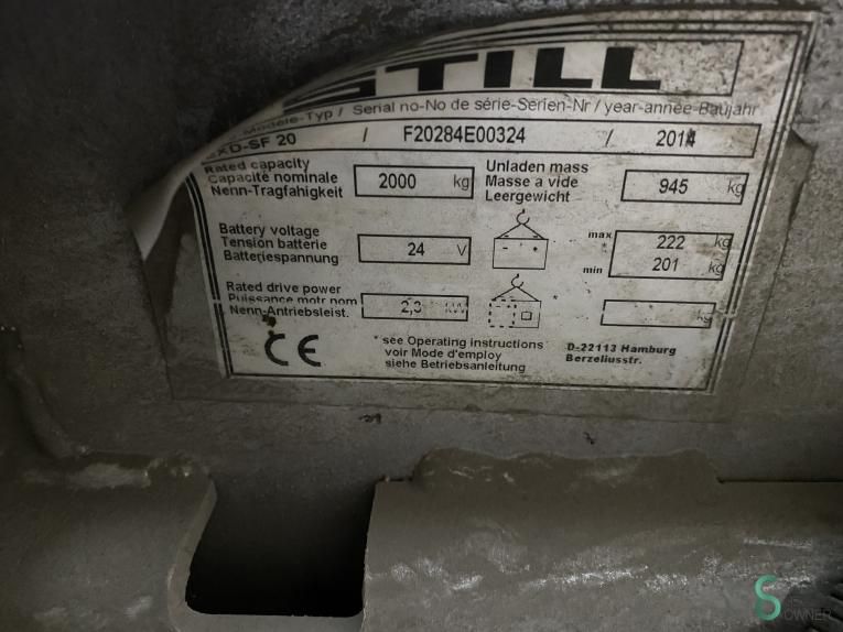Stapelaars Elektrisch Still EXD-SF20 2014