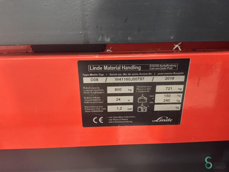 Stapelaars Elektrisch Linde D08 2018