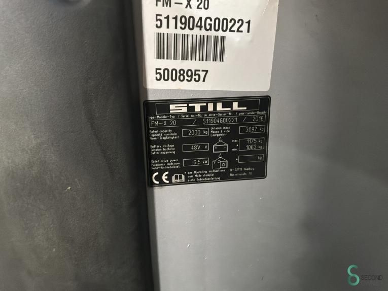 Schubmaststapler Elektrisch Still FM-X20 2016