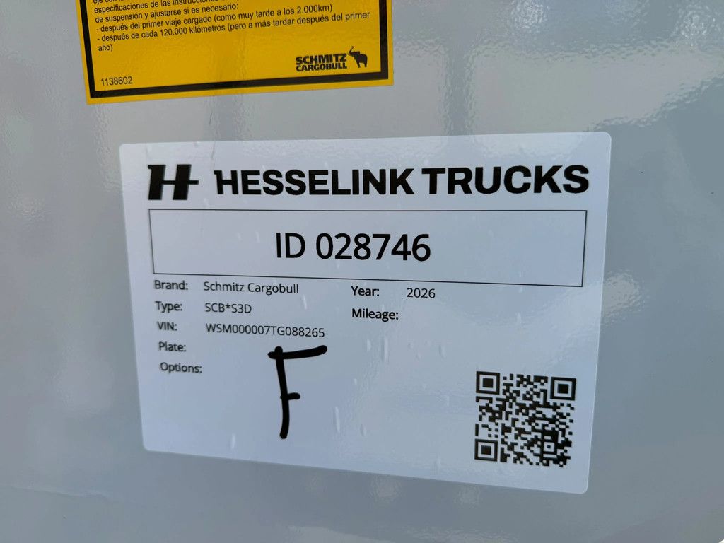 Schmitz Cargobull SKI 24 SL 28m3 Stalen kipper Liftas Automatisch zeil, Nieuw