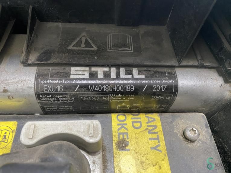 Palletwagens Elektrisch Still EXU16 2018