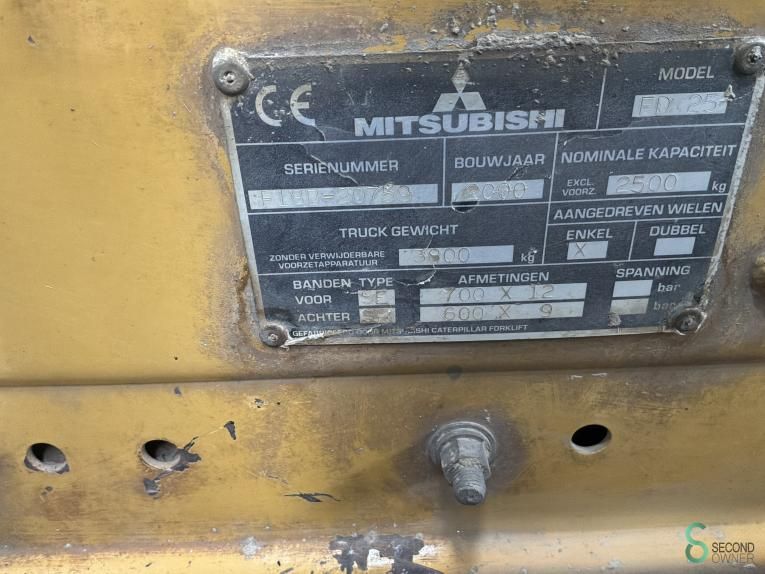Gabelstapler Diesel Mitsubishi FD 25 K 2000