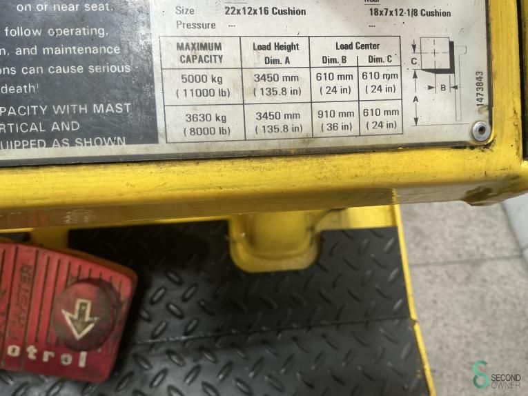 Heftrucks Elektrisch Hyster E 5.50 XL 2002 Side-shift