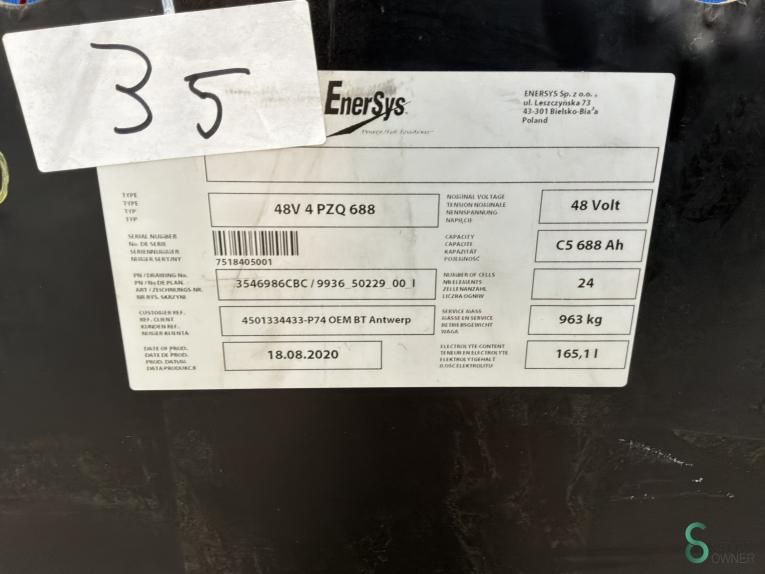 Batteries Electric Enersys 48V 4PZQ 688 2020