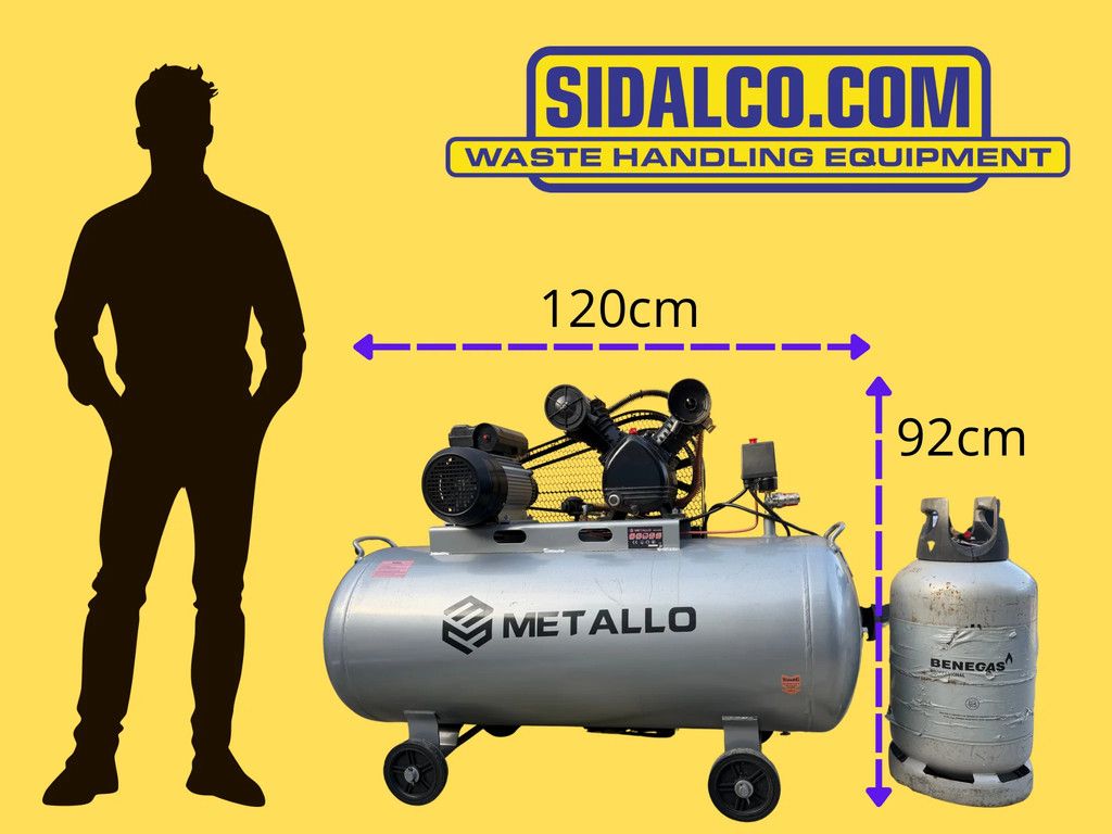 Sidalco Compressor 200L 2.2 KW met wielen