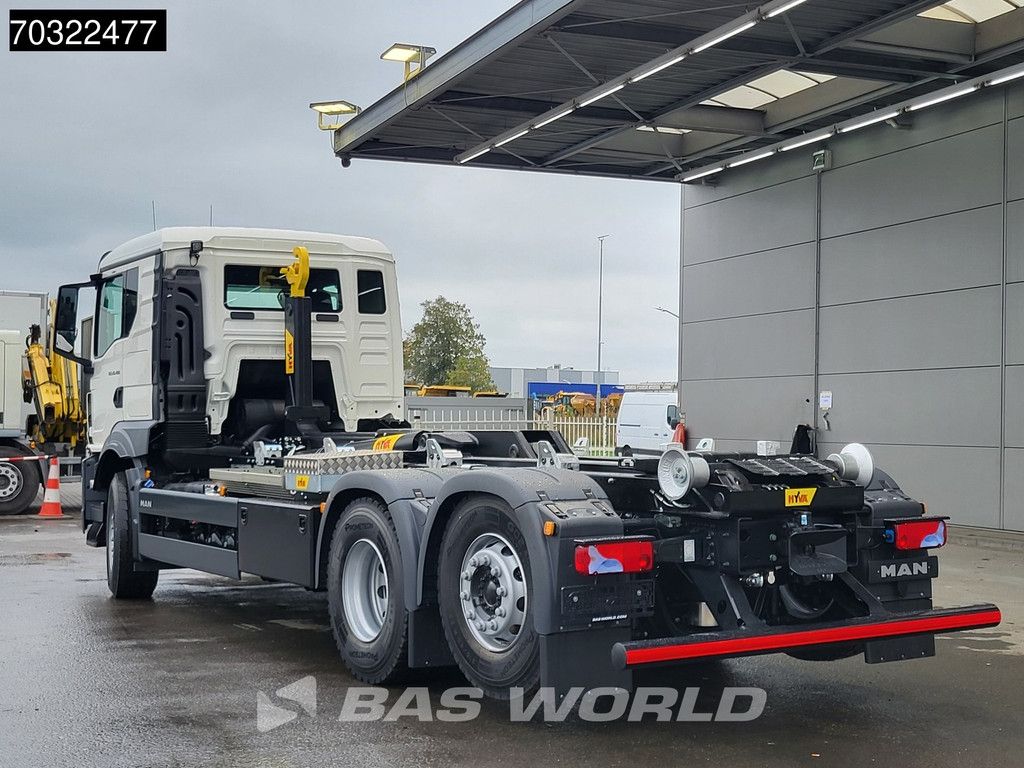 MAN TGS 26.480 6X2 NEW! HYVA 26-60 S containersystem Lift+LenkAchse Airco Euro 6