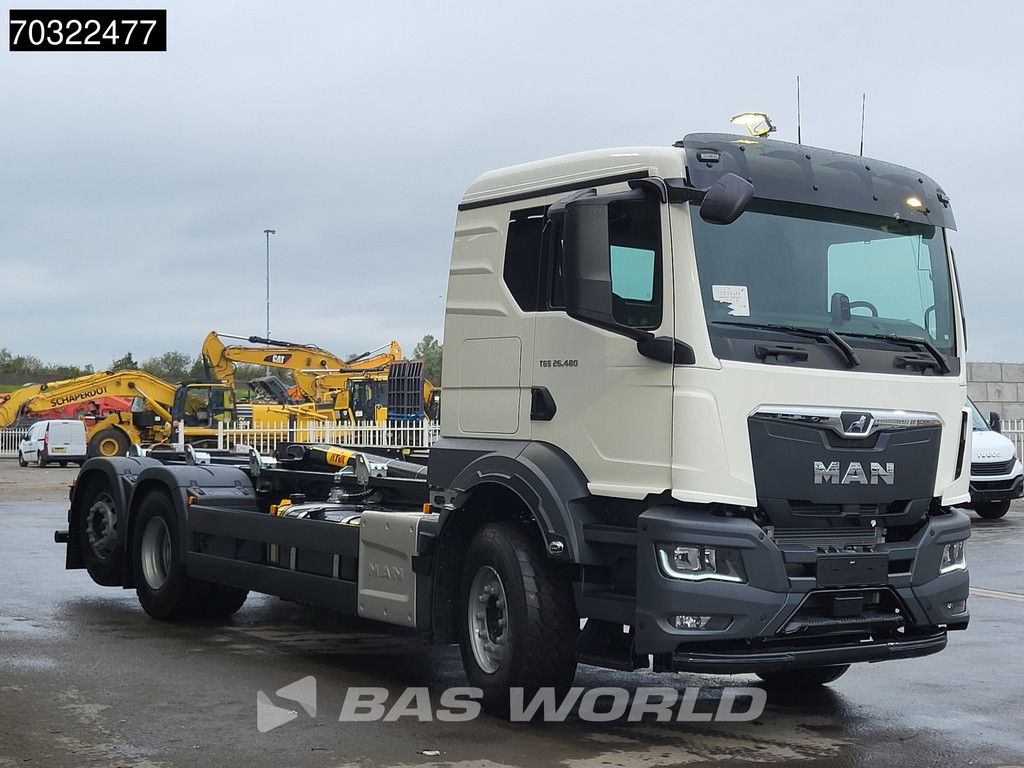 MAN TGS 26.480 6X2 NEW! HYVA 26-60 S containersystem Lift+LenkAchse Airco Euro 6