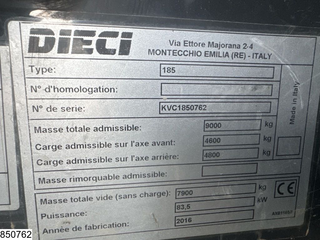 Dieci 185 83,5, kW, 2750 hr, 7900 kg, 2016