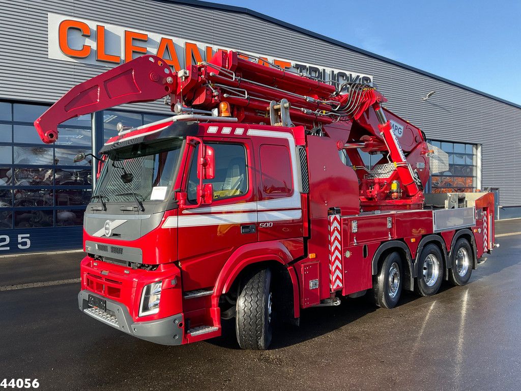 Volvo FMX 500 8x4 Euro 6 MPG 150 Tonmeter laadkraan Just 53.033 km!