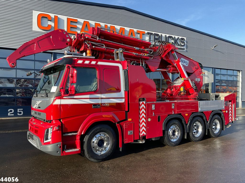 Volvo FMX 500 8x4 Euro 6 MPG 150 Tonmeter laadkraan Just 53.033 km!