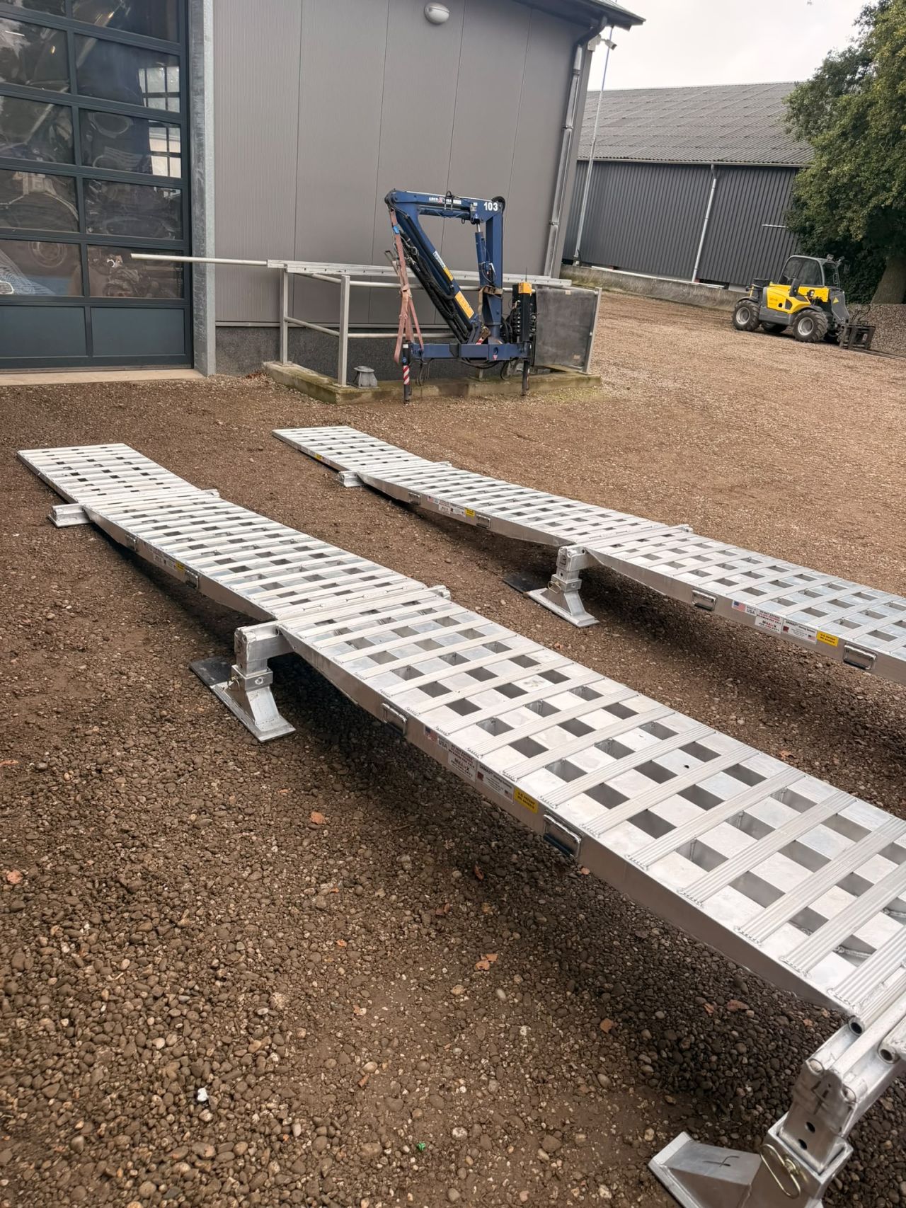 Aluminium oprijplaten totaal 9.12 lang cm 20 TON