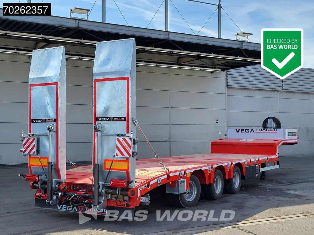 Vega Lowbed 2 axles NEW Hydr. Ramps. Lift+Steering Axle