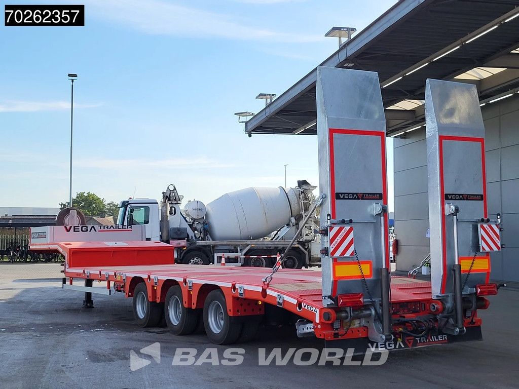 Vega Lowbed 2 axles NEW Hydr. Ramps. Lift+Steering Axle