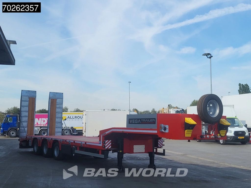 Vega Lowbed 2 axles NEW Hydr. Ramps. Lift+Steering Axle