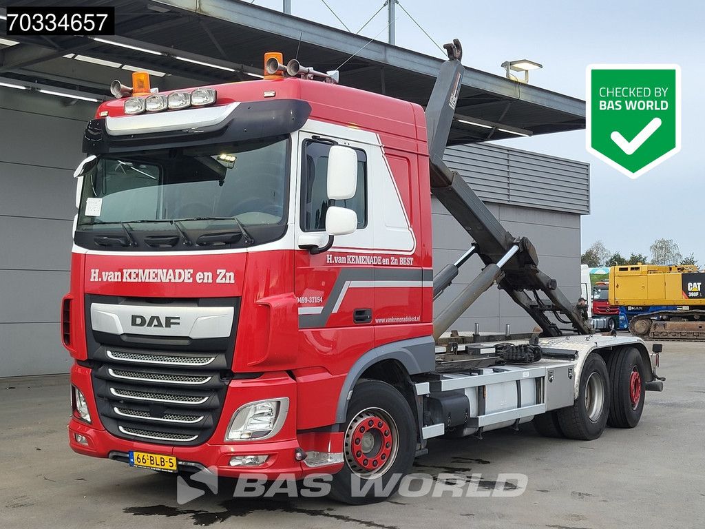 DAF XF XF 480 6X2 NL-truck APK VSL S26-6200 containersystem Lift+steering axle Automatic Euro 6