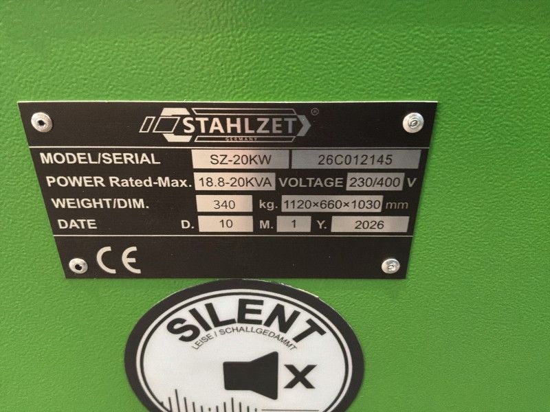 2026 Stahlzet SZ-20KW Power Generator (unused)