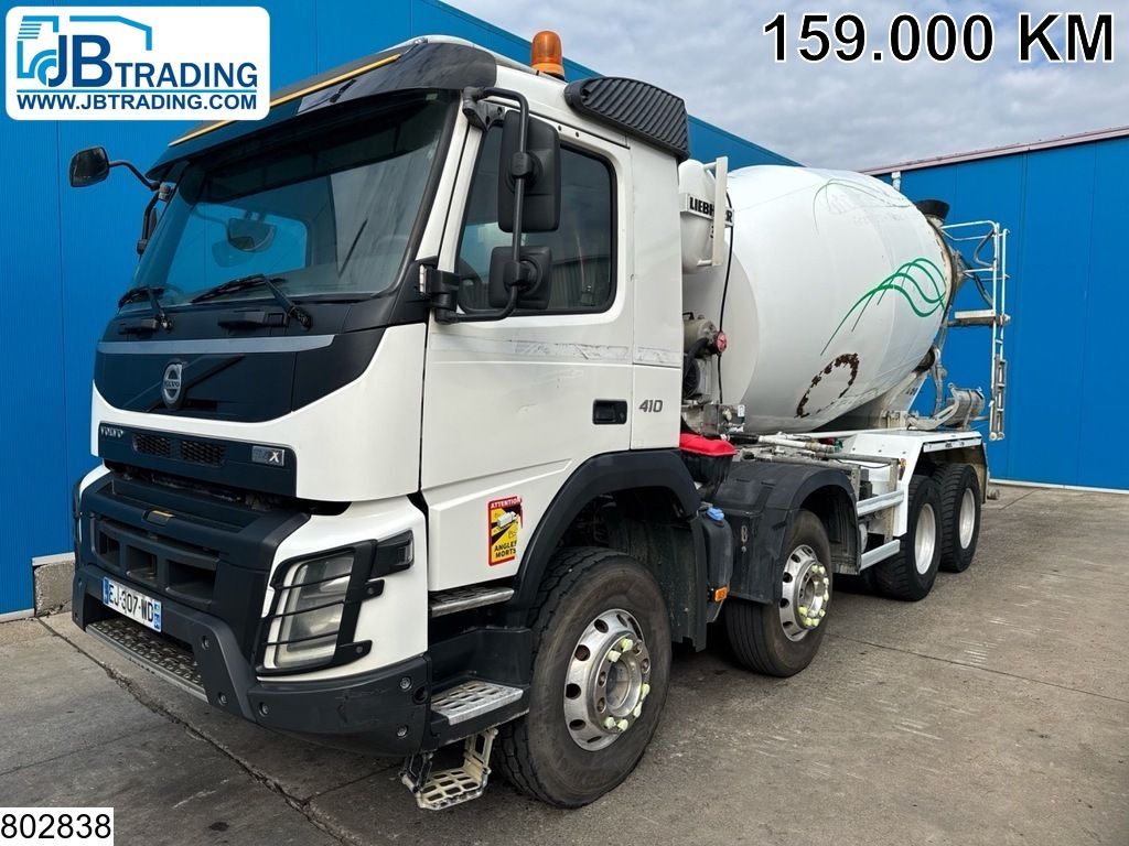Volvo FMX 410 8x4, EURO 6, Liebherr 9m3,
