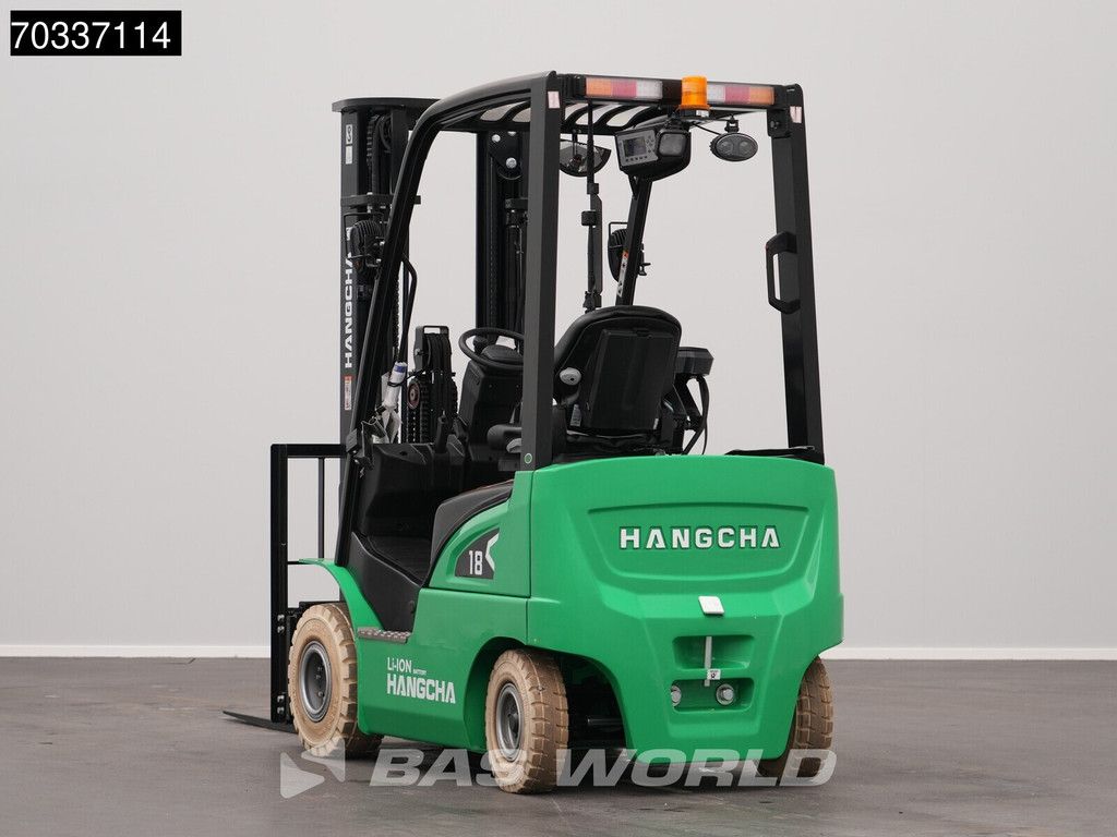 Hangcha CPD18 Electric Li-ion Forklift - Triplex - Warranty