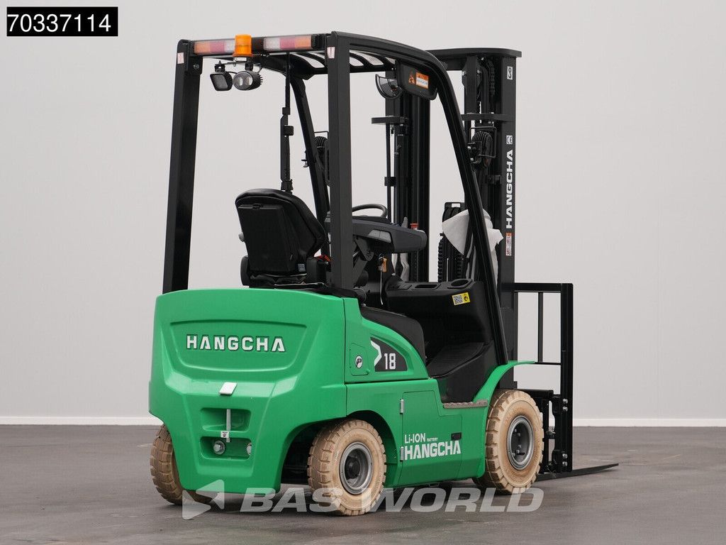 Hangcha CPD18 Electric Li-ion Forklift - Triplex - Warranty