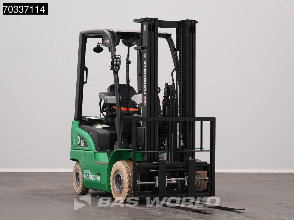 Hangcha CPD18 Electric Li-ion Forklift - Triplex - Warranty