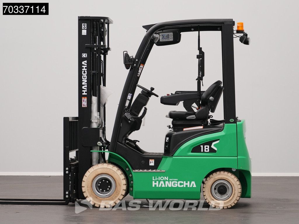 Hangcha CPD18 Electric Li-ion Forklift - Triplex - Warranty