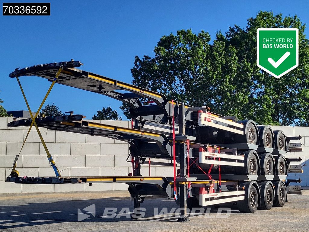 Kässbohrer CS 3 axles 40ft Lift Axle Stack
