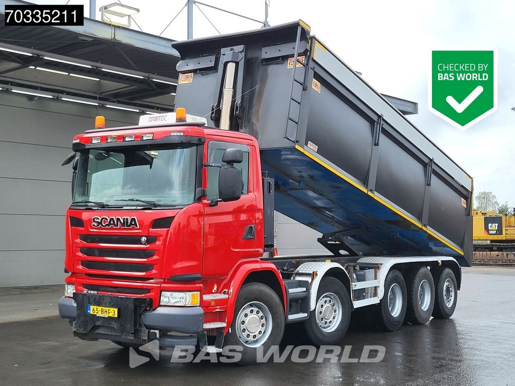 Scania G450 10X4 NL-Truck APK 25m3 AJK tipper Lift+steering Axle Retarder Euro 6