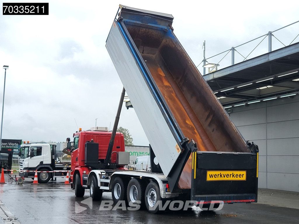 Scania G450 10X4 NL-Truck APK 25m3 AJK tipper Lift+steering Axle Retarder Euro 6