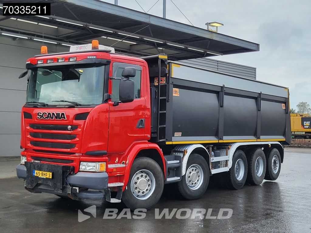 Scania G450 10X4 NL-Truck APK 25m3 AJK tipper Lift+steering Axle Retarder Euro 6