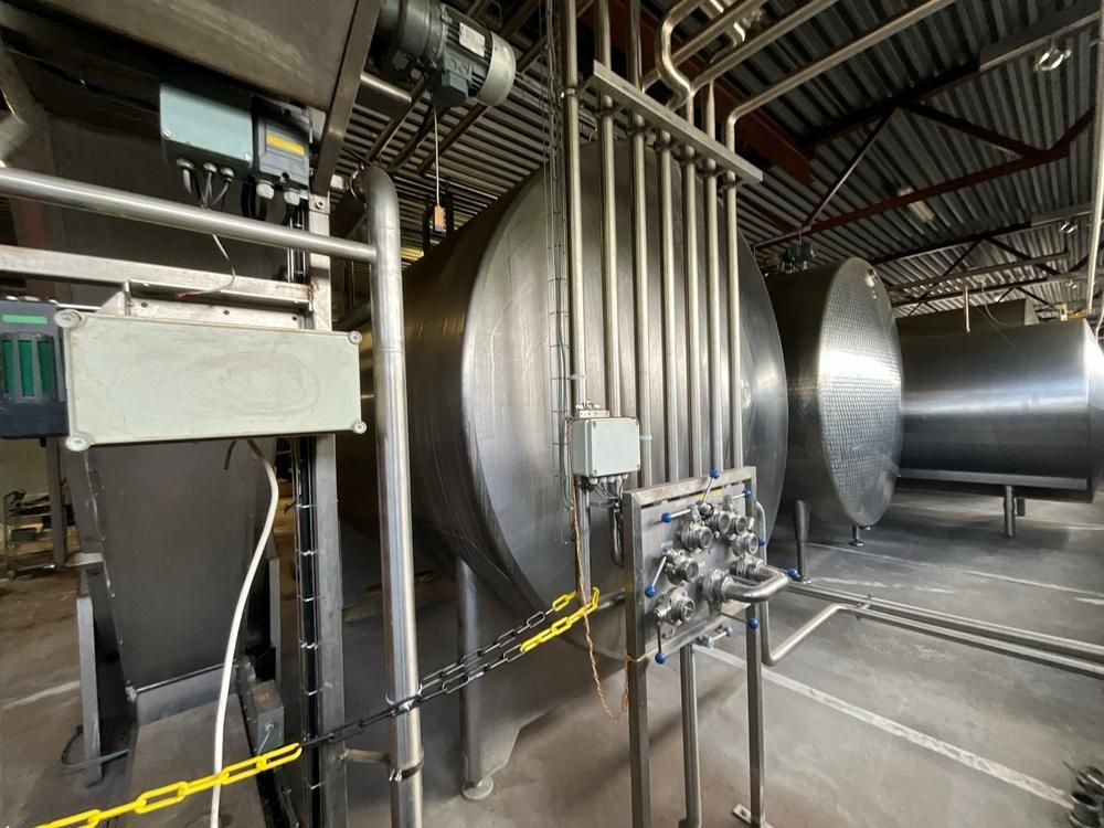 Ø-H-K s/s horizontal tank