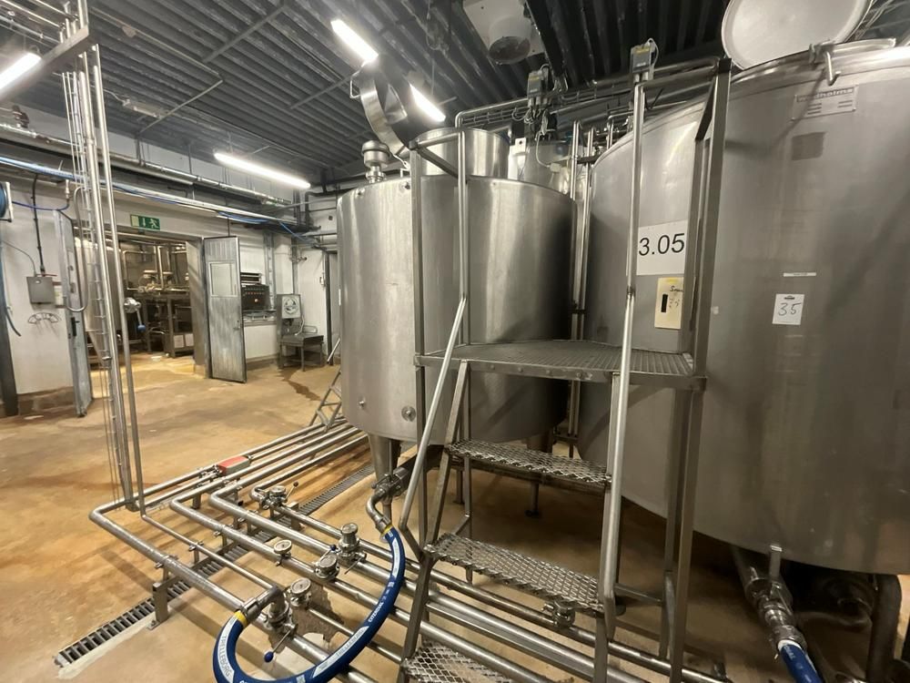 1975 Paasch & silkeborg S3Q s/s vertical tank