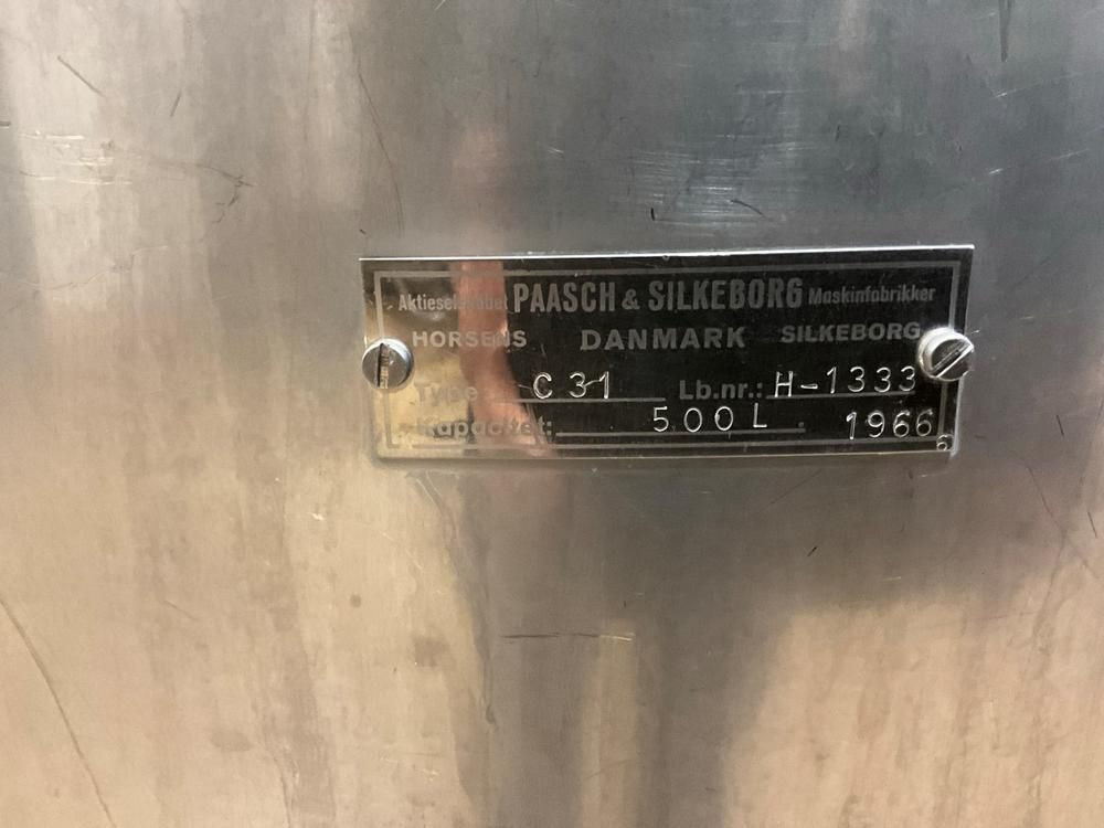 1966 Paasch G31 s/s vertical tank