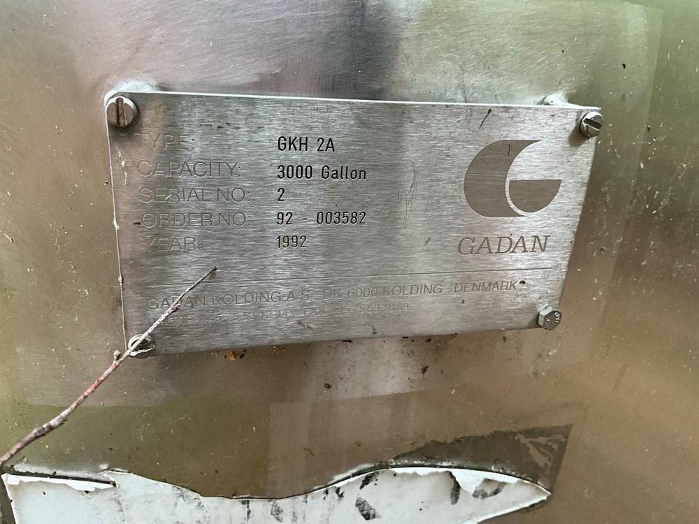 1992 Gadan GKH 2A s/s horizontal tank